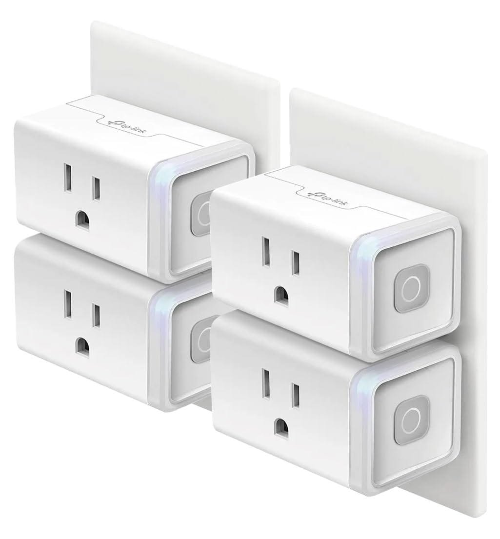 Kasa Smart Plug HS103P4, Smart Home Wi-Fi Outlet Works with Alexa, Echo, Google Home & IFTTT, No Hub Required, Remote Control, 15 Amp, UL Certified, 4-Pack, White 10 51zoLDBO0wL. SL1105